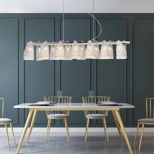 DecorBites™ Glass Pinecone LED Chandelier: Modern Art Deco Pendant Lighting