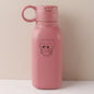 450ML Custom Name Silicone Straw Cup, Personalized Cartoon Pattern Water Bottle, Leakproof Sports Water Bottle for Kids Adults