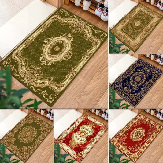 Vintage Royal Door Mat Decorative Rug for Home Entrance Living Room Bathroom Anti-Slip Suitable for Various Scenes