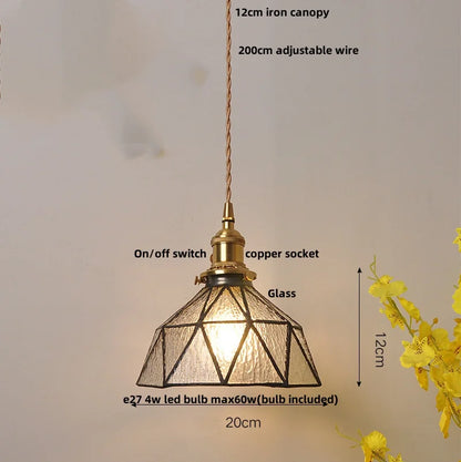 DecorBites™ Glass Flower LED Pendant Light Fixture for Modern Luxury Home Decor