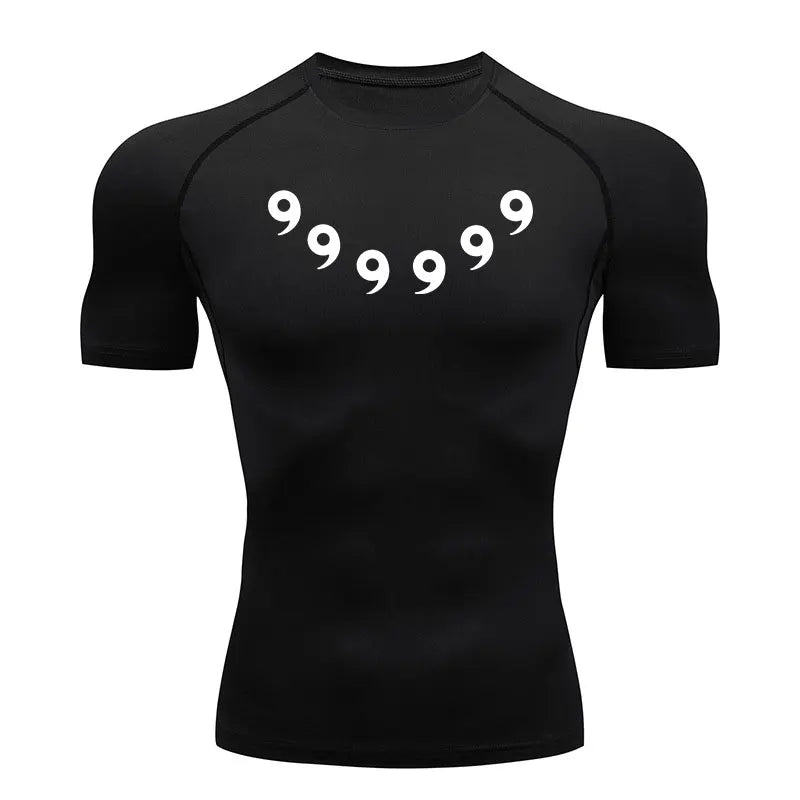 Anime Compression Set Running Sport Fitness Suit for Men Quick Dry