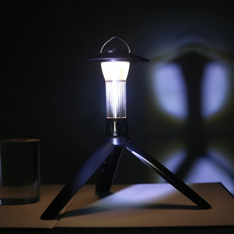 Camping Lantern with Tripod Dimmable Rechargeable LED Camping Tent