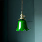 DecorBites™ Green Glass LED Pendant Light for Home, Restaurant, Bar, and Loft Style Decor.