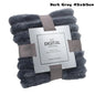 New Double Sided Warm Blanket Skin-Friendly Warm Conditioning Quilt Solid Color Breathable Striped Blankets