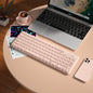 Fashion Keyboard and Mouse Set Wireless PC Gamer Keyboards and Mouse Kit Ultra Thin Office Ergonomic Gaming Keypad Mice Purple