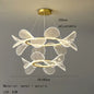 DecorBites™ LED Flower Chandelier: Luxury Acrylic Pendant for Modern Living, Bedroom & Kitchen