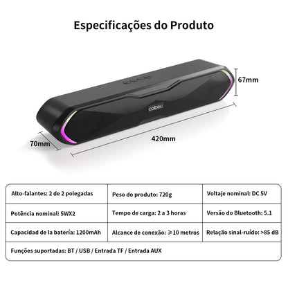 Speaker, Bluetooth Speaker, Portable Bluetooth Speaker, PC Speaker, Soundbar, Bluetooth Speaker
