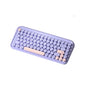 B.O.W K500D  Wireless Bluetooth keyboard with light sound, retro style, ultra-thin and portable for office use
