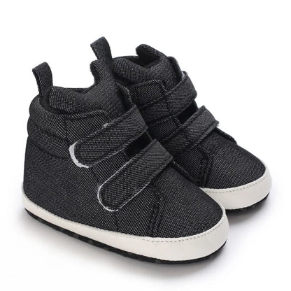 Baby Learning Walk Shoes, Striped PU Sports Shoes for Infants 0-18m