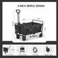 Camping Cart Foldable Trolley Outdoor Picnic Portable Hand-Pull Cart