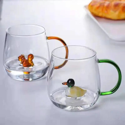 DecorBites™ Gradient Erotic Couple Glass Cups, Set of 2.