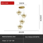DecorBites™ Leaf Sequin Ceiling Chandelier for Modern Living Room, Restaurant, Bar, and Shop Window