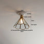 DecorBites™ LED Canopy Ceiling Light Glass Copper Luminaria De Teto
