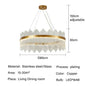 DecorBites™ Glass Rod LED Pendant Chandelier: Elegant Lighting Fixture for Home Living Dining Bedroom Decor