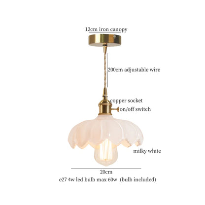 DecorBites™ Green Glass LED Pendant Light Fixture - Modern Nordic Hanging Lamp