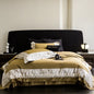 DecorBites™ Luxe Egyptian Cotton Bedding Set - Full Queen King Duvet Cover Flat Sheet Pillowcases