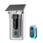 WiFi Solar Charging Wireless Video Doorbell Smart Wireless Intercom Waterproof Voice Changing Intercom Monitoring Camera