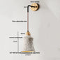 DecorBites™ Japanese Style LED Wall Light Cement Bedside Lamp with Pull Chain Switch