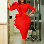 Women Dress Mid Length Dresses Sexy Vestidos Y2k Streetwear Elegant
