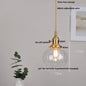 DecorBites™ Glass LED Pendant Lamp Modern Copper Socket Hanging Light