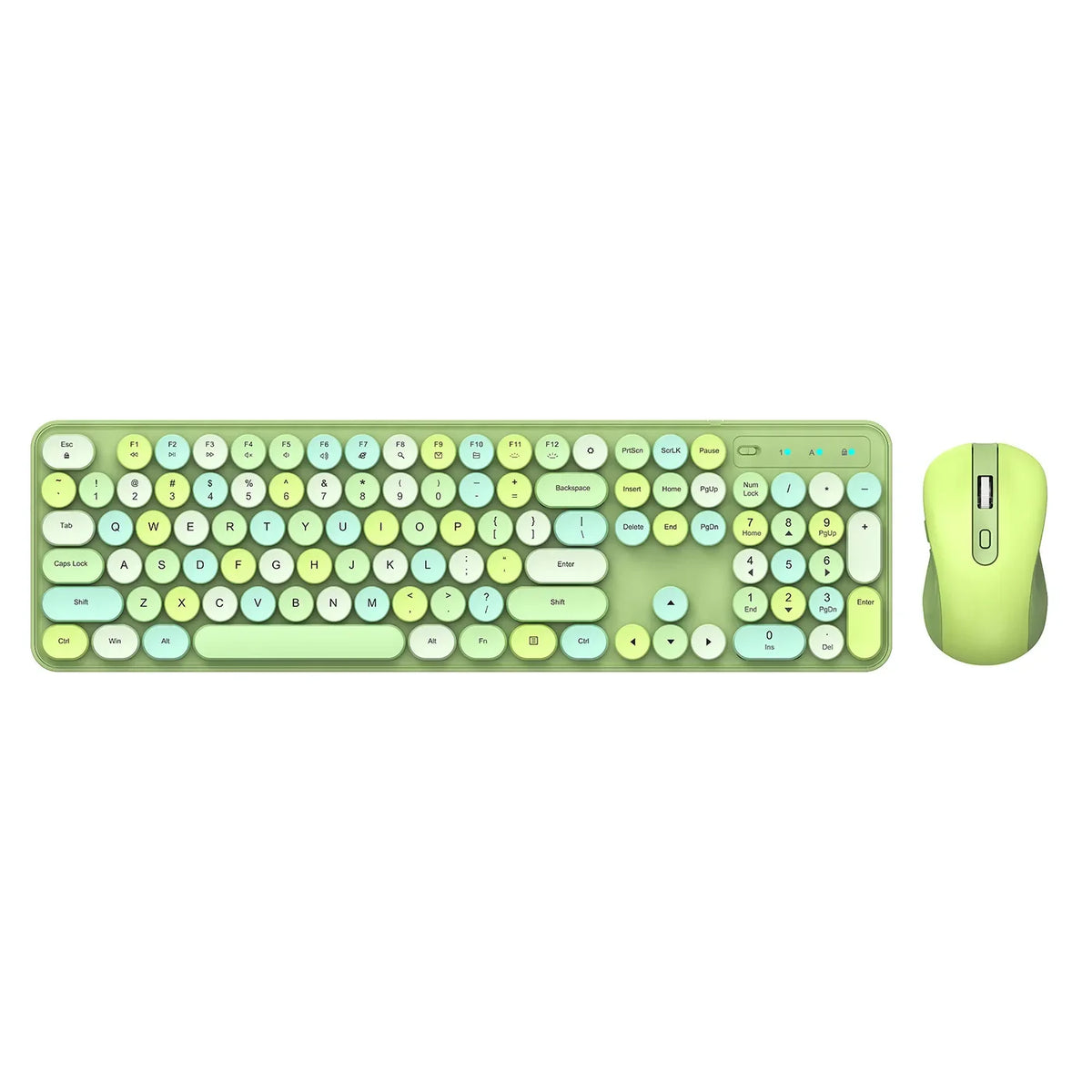 Wireless Keyboard Mouse Set High-Looking Girl Silent Office retro Cute Pink