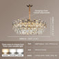 Loft Pendant Lighting Crystal Chandelier Ceiling for Dining Room Modern Led Ceiling Hanging Lamp for Living Room Villa