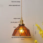 DecorBites™ Glass LED Pendant Lamp: Handmade Japanese Style Adjustable Hanging Light Fixtures