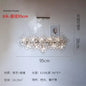 DecorBites™ Glass Led Chandelier: Modern Luxury Designer Pendant Lights for Living Room, Bedroom, Study