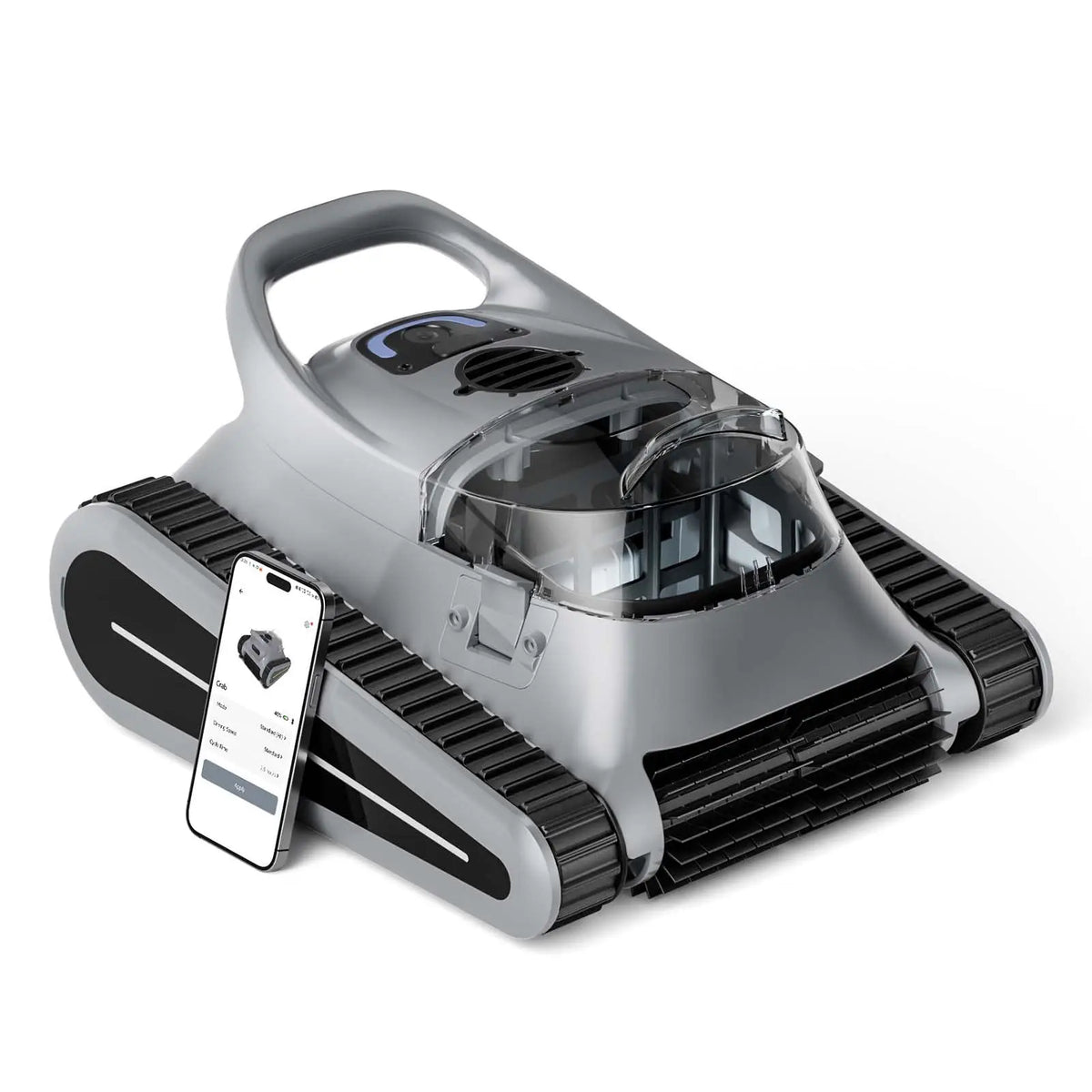 (2025 New) Seauto Crab Pro Cordless Robotic Cleaner, for Inground Pools up to 2000 Sq.ft, All and Waterline Cleaning Vacuum