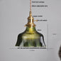 DecorBites™ Green Glass LED Pendant Light | Nordic Modern Copper Knob Switch Hanging Fixture