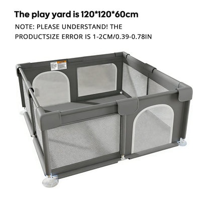 48"x48" Baby Playpen - Large Open-Floor Activity Center with Learning