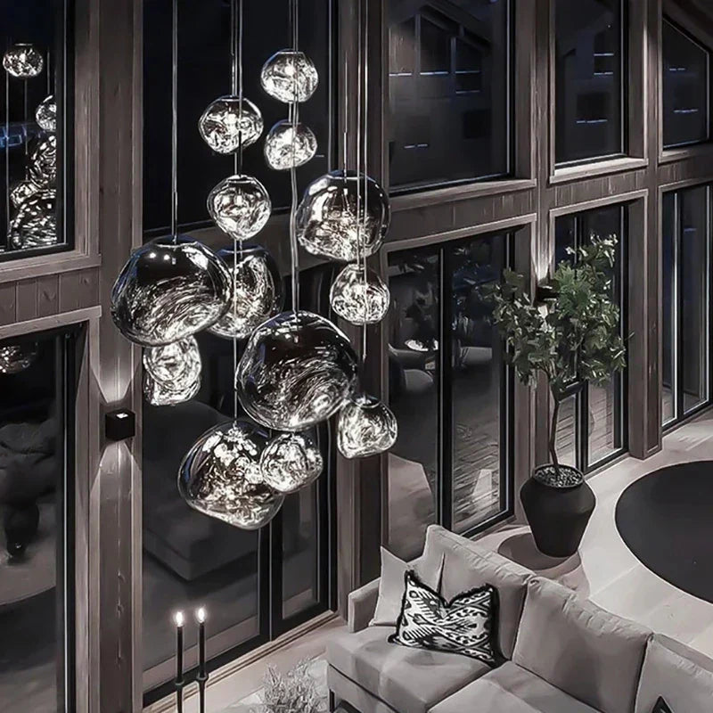 DecorBites™ Glass Pendant Lights: Nordic Kitchen Bedroom Living Room Dining Chandeliers Fixture