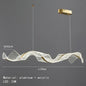 DecorBites™ LED Acrylic Chandelier Dining Room Light Fixtures Adjustable Kitchen Hanging Lamp