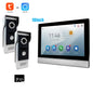 Tuya 1080P 7/10 inch Color Touch Screen WiFi Doorbell Intelligent APP Intercom Kit with Mobile Detection 128G Image Storage
