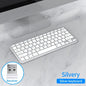 NexusClick 2.4G Wireless Keyboard Mouse Combo, Ergonomic Rechargeable Mini Multimedia Office Keyboard Set For PC Laptop Macbook
