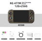 Rg 477m Game Console 3d Hall Joystick 4.7"120hz CNC Aluminum Android Handheld Active Heat Dissipation 12+256gb For Steam Switch