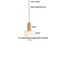 DecorBites™ LED Pendant Lamp Adjustable Wire Globe Hanging Light Fixtures