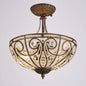 DecorBites™ Luxe Crystal Semi Chandelier for Bedroom, Restaurant, Aisle - European Retro Style