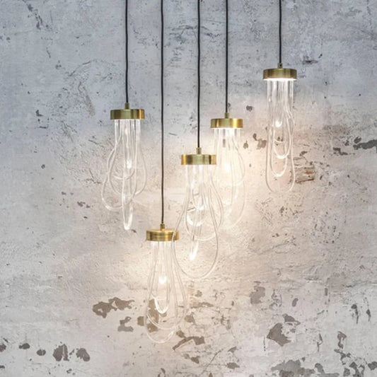 DecorBites™ LED Acrylic Pendant Light for Bedroom and Dining Room