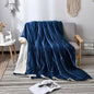 Lamb wool flannel blanket Nordic light luxury style quilt blanket Double layer thickened blanket