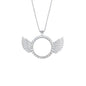 Personalised Heart-Shaped Wings Necklace, Custom Photo Necklace, DIY Gift, Commemorative Present