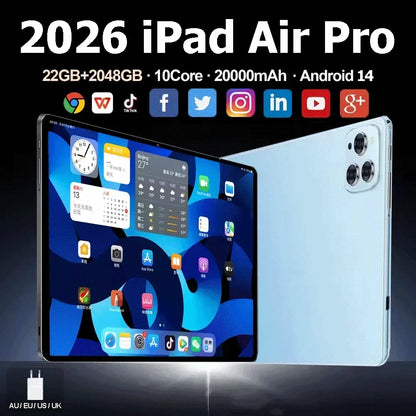 Original Tablet Ipad Air Pro 11 Inch 22gb+2tb Tablet PC Android14 Pad