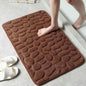 40x60cm/50x80cm Bath Rugs Mat Non Slip Cobblestone Embossed Carpets