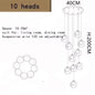 DecorBites™ LED Chandelier: Modern Lighting for Living, Dining, and Staircase Areas