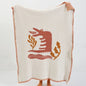 DecorBites™ Kawaii Bee Pattern Cozy Blanket - Super Soft White Spot Edge Design