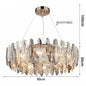 DecorBites™ LED Leaf Chandelier: Modern Living Room Decor Lighting for Duplex Rotating Stairs