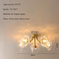DecorBites™ Glass Flower Chandelier Ceiling Light for Bedroom Living Room Hallway Kitchen