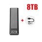 High Speed External Portable SSD 6TB 12TB Plug and Play Mobile Hard Drive Compatible with Windows IOS Android DevicesHigh Speed
