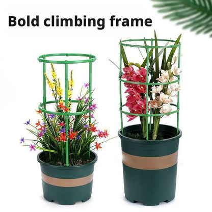 3 Layers Plant Support Plant Stakes Round Plant Support Ring Plastic Plant Cage Holder Flower Pot Climbing Trellis