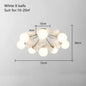 DecorBites™ Kids LED Ceiling Light: Iron Sheet Glass Chandelier